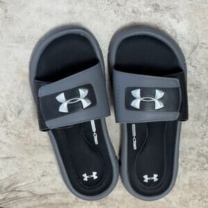 Under Armor men’s size US 8 slide slip on shoes adjustable width 4D Foam